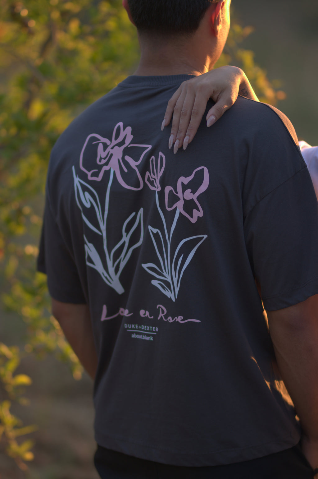 Oversized Printed T-shirt " La vie en rose"